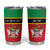 Personalized Saint Kitts and Nevis Royal Pattern Tumbler Cup - Wonder Print Shop