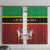 Saint Kitts and Nevis Royal Pattern Window Curtain - Wonder Print Shop