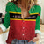 Personalized Saint Kitts and Nevis Royal Pattern Women Casual Shirt - Wonder Print Shop