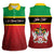 Personalized Saint Kitts and Nevis Royal Pattern Women Sleeveless Polo Shirt - Wonder Print Shop