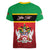 Personalized Saint Kitts and Nevis Royal Pattern Women V-Neck T-Shirt - Wonder Print Shop
