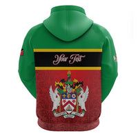 Personalized Saint Kitts and Nevis Royal Pattern Zip Hoodie - Wonder Print Shop