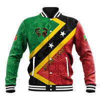 Personalized Saint Kitts and Nevis Culturama Baseball Jacket African Pattern - Wonder Print Shop