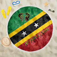 Saint Kitts and Nevis Culturama Beach Blanket African Pattern - Wonder Print Shop