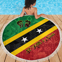 Saint Kitts and Nevis Culturama Beach Blanket African Pattern - Wonder Print Shop