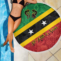 Saint Kitts and Nevis Culturama Beach Blanket African Pattern - Wonder Print Shop