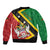 Personalized Saint Kitts and Nevis Culturama Bomber Jacket African Pattern - Wonder Print Shop