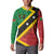 Personalized Saint Kitts and Nevis Culturama Button Sweatshirt African Pattern - Wonder Print Shop