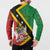 Personalized Saint Kitts and Nevis Culturama Button Sweatshirt African Pattern - Wonder Print Shop