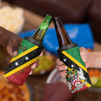 Saint Kitts and Nevis Culturama 4 in 1 Can Cooler Tumbler African Pattern - Wonder Print Shop