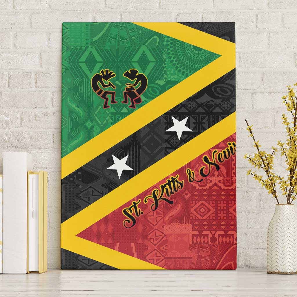 Saint Kitts and Nevis Culturama Canvas Wall Art African Pattern - Wonder Print Shop