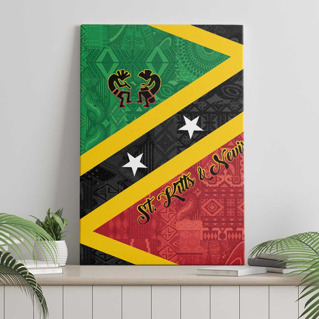 Saint Kitts and Nevis Culturama Canvas Wall Art African Pattern - Wonder Print Shop