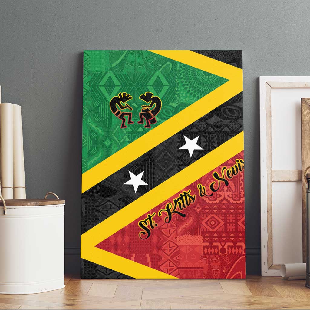 Saint Kitts and Nevis Culturama Canvas Wall Art African Pattern - Wonder Print Shop