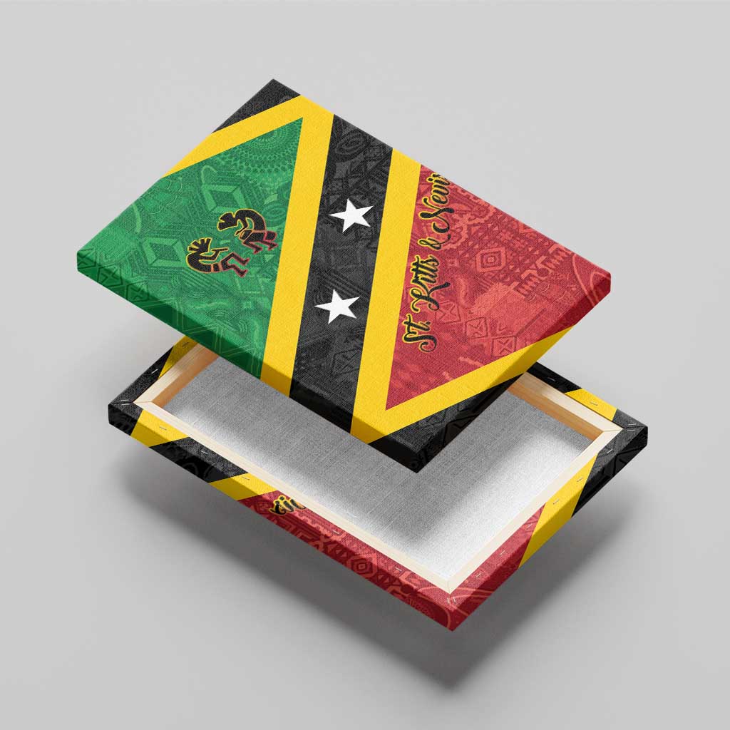 Saint Kitts and Nevis Culturama Canvas Wall Art African Pattern - Wonder Print Shop