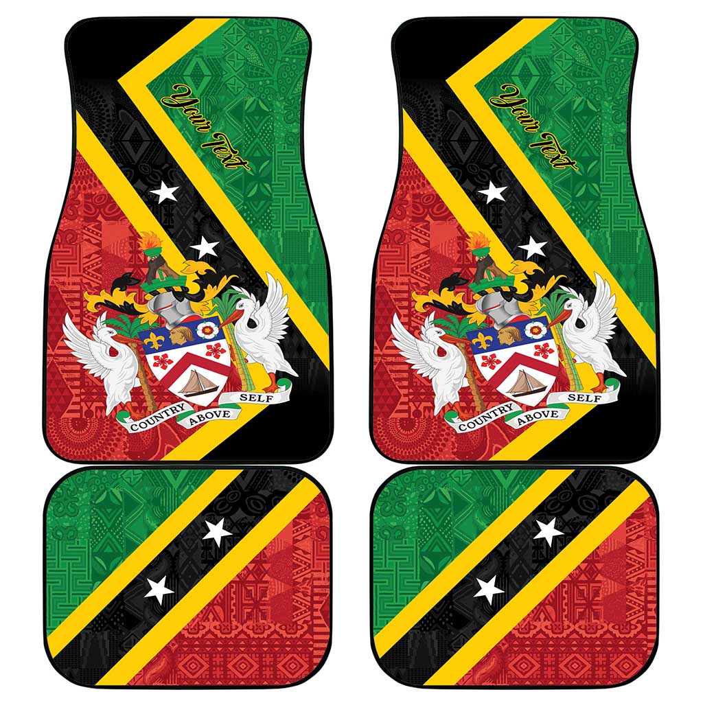 Saint Kitts and Nevis Culturama Car Mats African Pattern - Wonder Print Shop