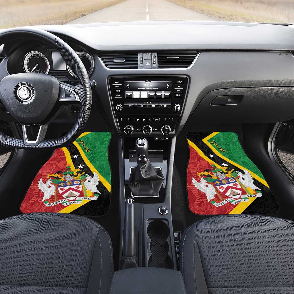 Saint Kitts and Nevis Culturama Car Mats African Pattern - Wonder Print Shop