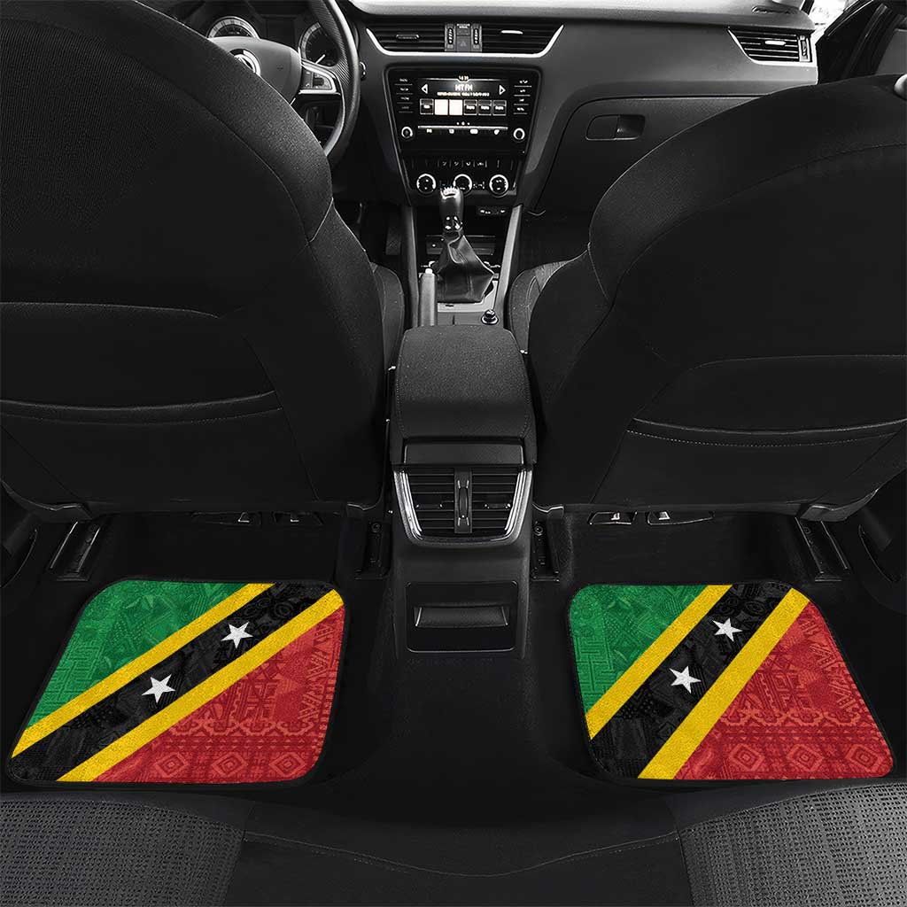 Saint Kitts and Nevis Culturama Car Mats African Pattern - Wonder Print Shop