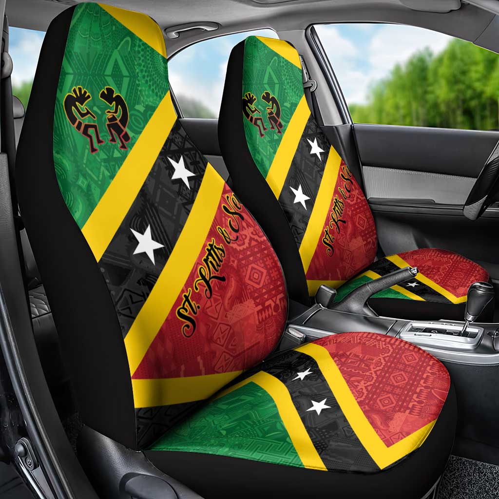 Saint Kitts and Nevis Culturama Car Seat Cover African Pattern - Wonder Print Shop