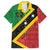 Personalized Saint Kitts and Nevis Culturama Family Matching Long Sleeve Bodycon Dress and Hawaiian Shirt African Pattern - Wonder Print Shop