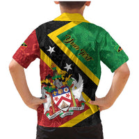 Personalized Saint Kitts and Nevis Culturama Family Matching Mermaid Dress and Hawaiian Shirt African Pattern - Wonder Print Shop