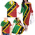Personalized Saint Kitts and Nevis Culturama Family Matching Off The Shoulder Long Sleeve Dress and Hawaiian Shirt African Pattern - Wonder Print Shop