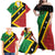 Personalized Saint Kitts and Nevis Culturama Family Matching Off Shoulder Maxi Dress and Hawaiian Shirt African Pattern - Wonder Print Shop