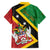 Personalized Saint Kitts and Nevis Culturama Family Matching Off Shoulder Maxi Dress and Hawaiian Shirt African Pattern - Wonder Print Shop