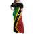 Personalized Saint Kitts and Nevis Culturama Family Matching Off Shoulder Maxi Dress and Hawaiian Shirt African Pattern - Wonder Print Shop