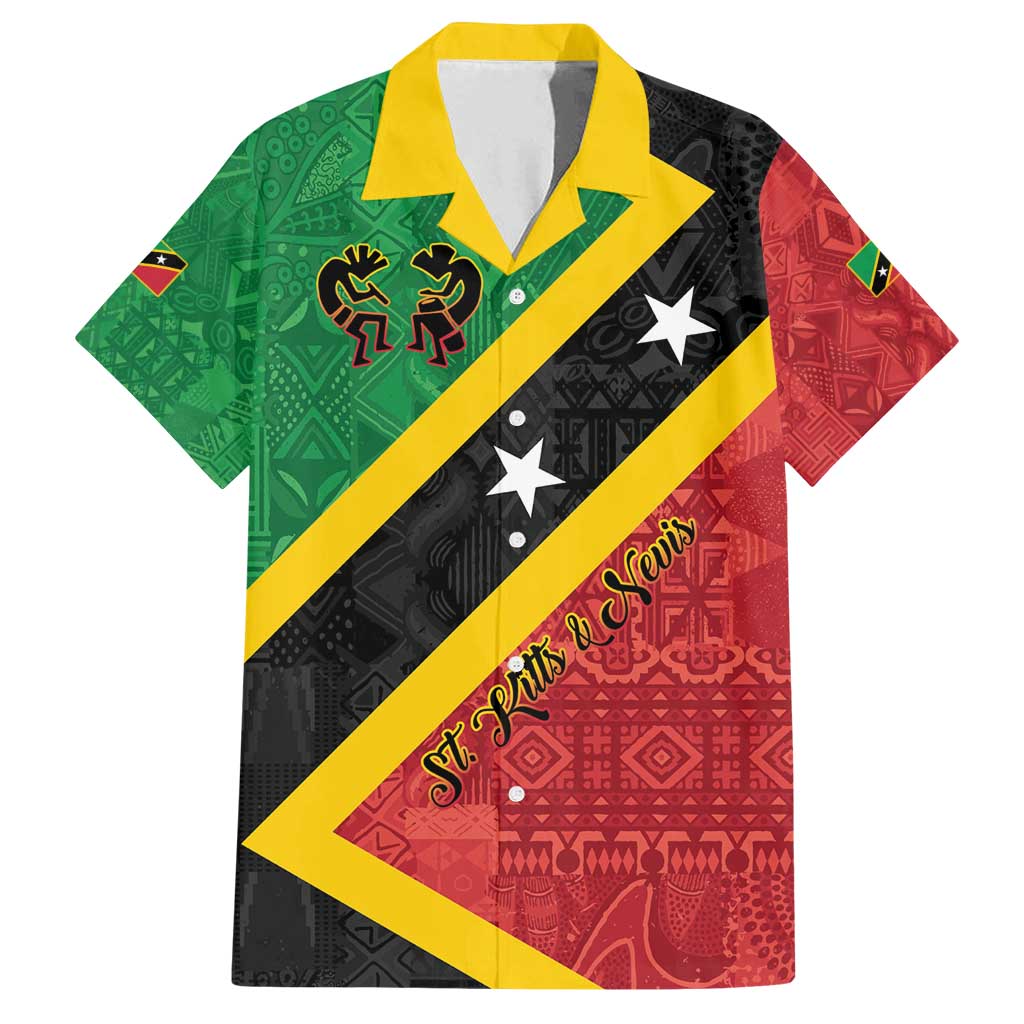 Personalized Saint Kitts and Nevis Culturama Family Matching Puletasi and Hawaiian Shirt African Pattern - Wonder Print Shop
