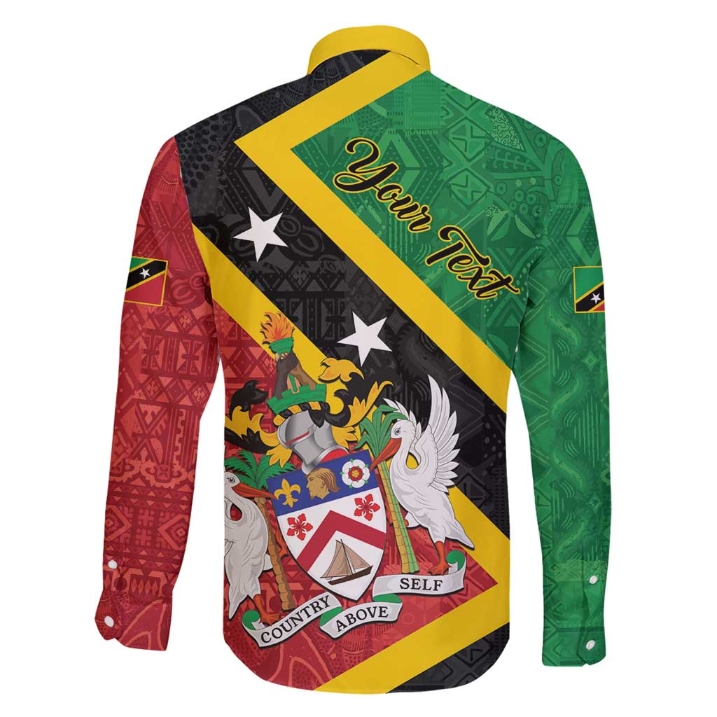 Personalized Saint Kitts and Nevis Culturama Family Matching Short Sleeve Bodycon Dress and Hawaiian Shirt African Pattern - Wonder Print Shop