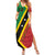 Personalized Saint Kitts and Nevis Culturama Family Matching Summer Maxi Dress and Hawaiian Shirt African Pattern - Wonder Print Shop