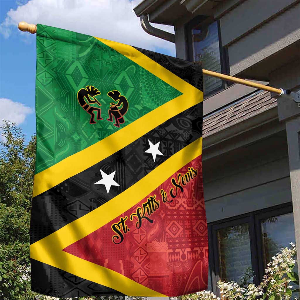 Saint Kitts and Nevis Culturama Garden Flag African Pattern - Wonder Print Shop