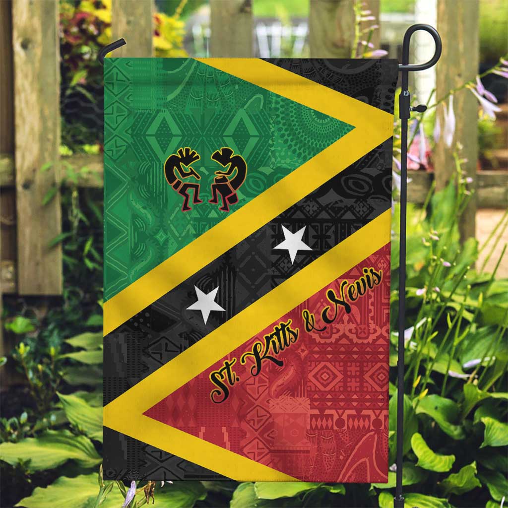 Saint Kitts and Nevis Culturama Garden Flag African Pattern - Wonder Print Shop