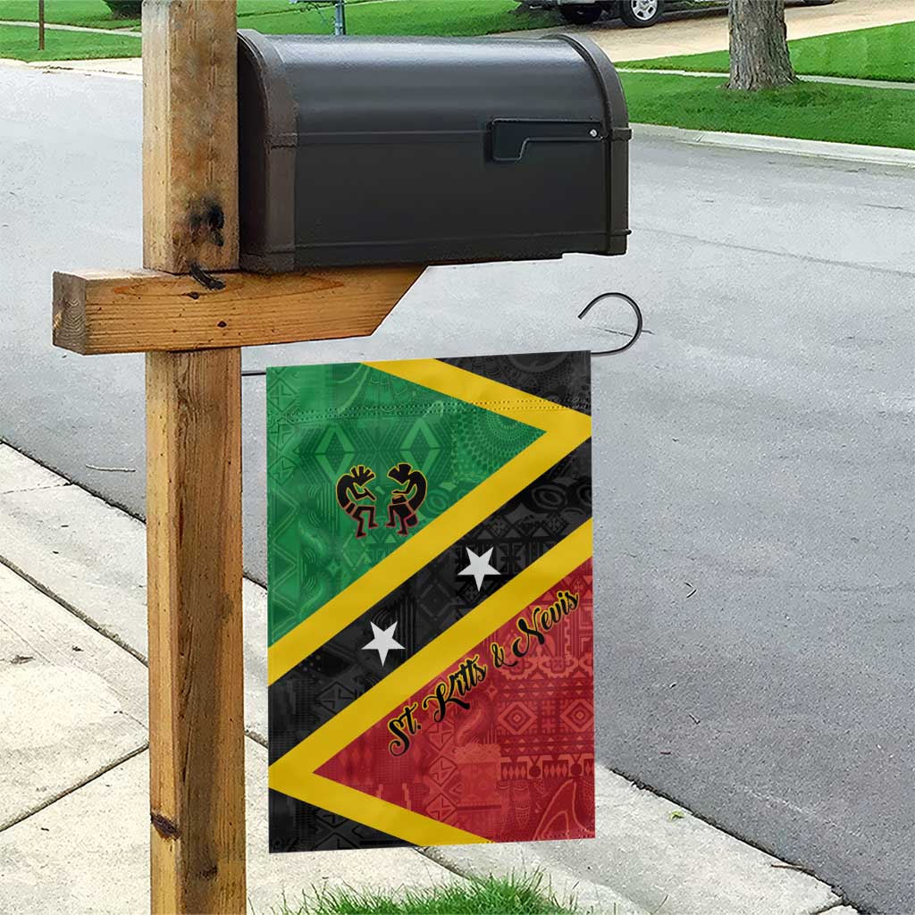 Saint Kitts and Nevis Culturama Garden Flag African Pattern - Wonder Print Shop