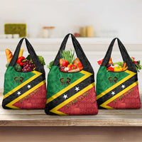 Saint Kitts and Nevis Culturama Grocery Bag African Pattern - Wonder Print Shop