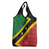 Saint Kitts and Nevis Culturama Grocery Bag African Pattern - Wonder Print Shop