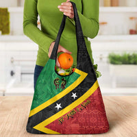 Saint Kitts and Nevis Culturama Grocery Bag African Pattern - Wonder Print Shop