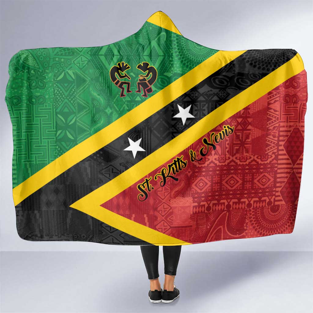 Saint Kitts and Nevis Culturama Hooded Blanket African Pattern - Wonder Print Shop