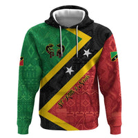 Personalized Saint Kitts and Nevis Culturama Hoodie African Pattern - Wonder Print Shop
