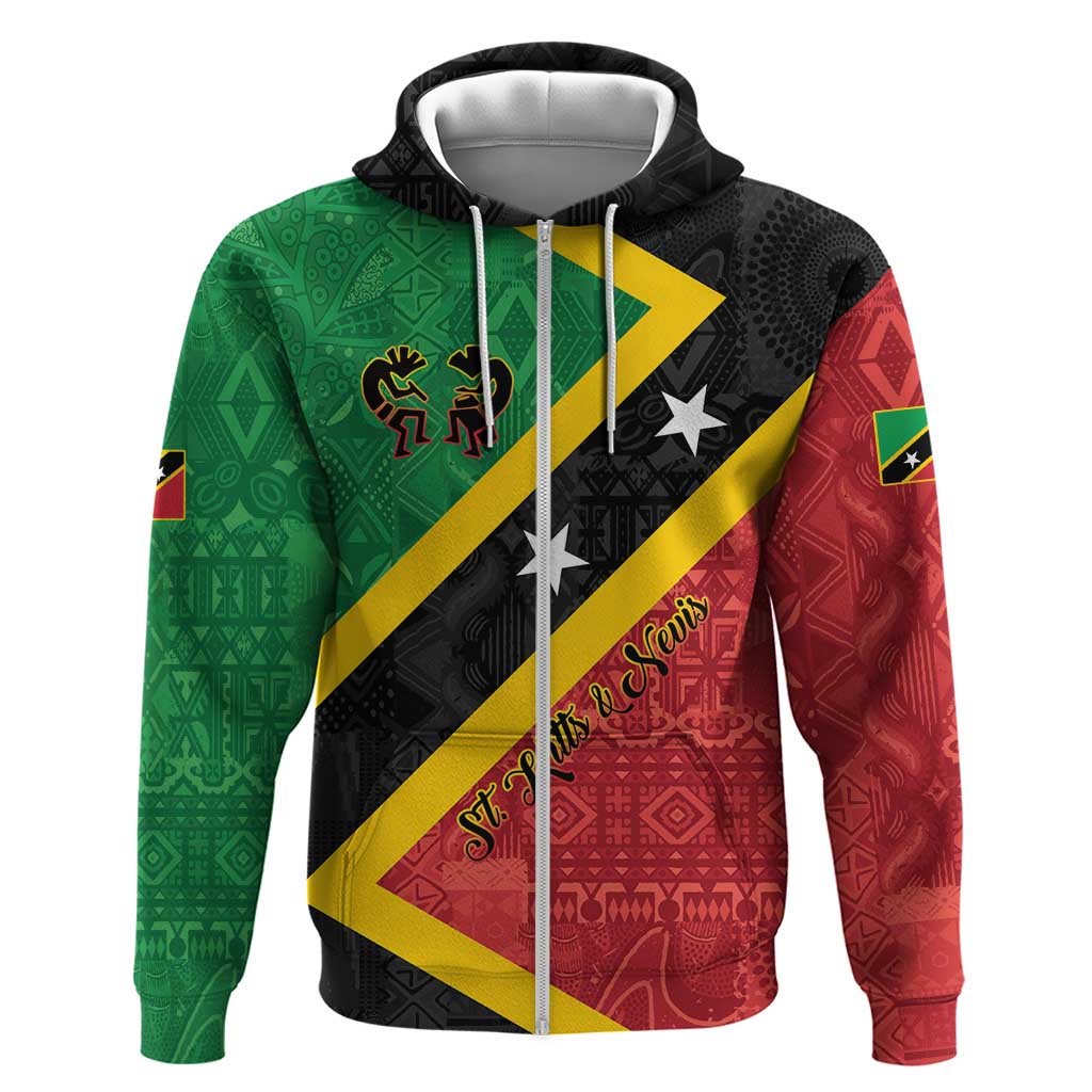 Personalized Saint Kitts and Nevis Culturama Hoodie African Pattern - Wonder Print Shop