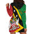 Personalized Saint Kitts and Nevis Culturama Hoodie Dress African Pattern - Wonder Print Shop