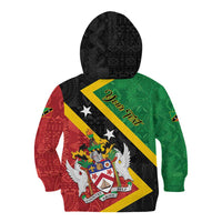 Personalized Saint Kitts and Nevis Culturama Kid Hoodie African Pattern - Wonder Print Shop