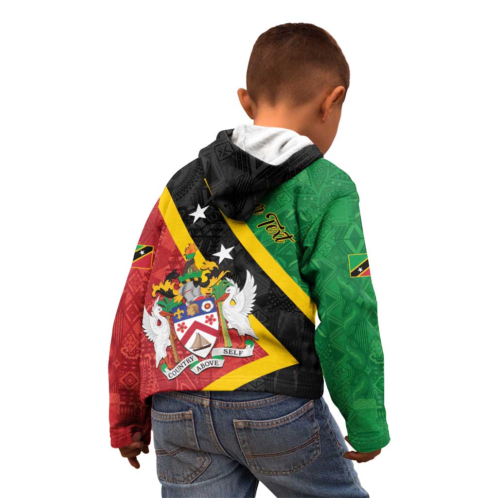 Personalized Saint Kitts and Nevis Culturama Kid Hoodie African Pattern - Wonder Print Shop