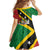 Personalized Saint Kitts and Nevis Culturama Kid Short Sleeve Dress African Pattern - Wonder Print Shop