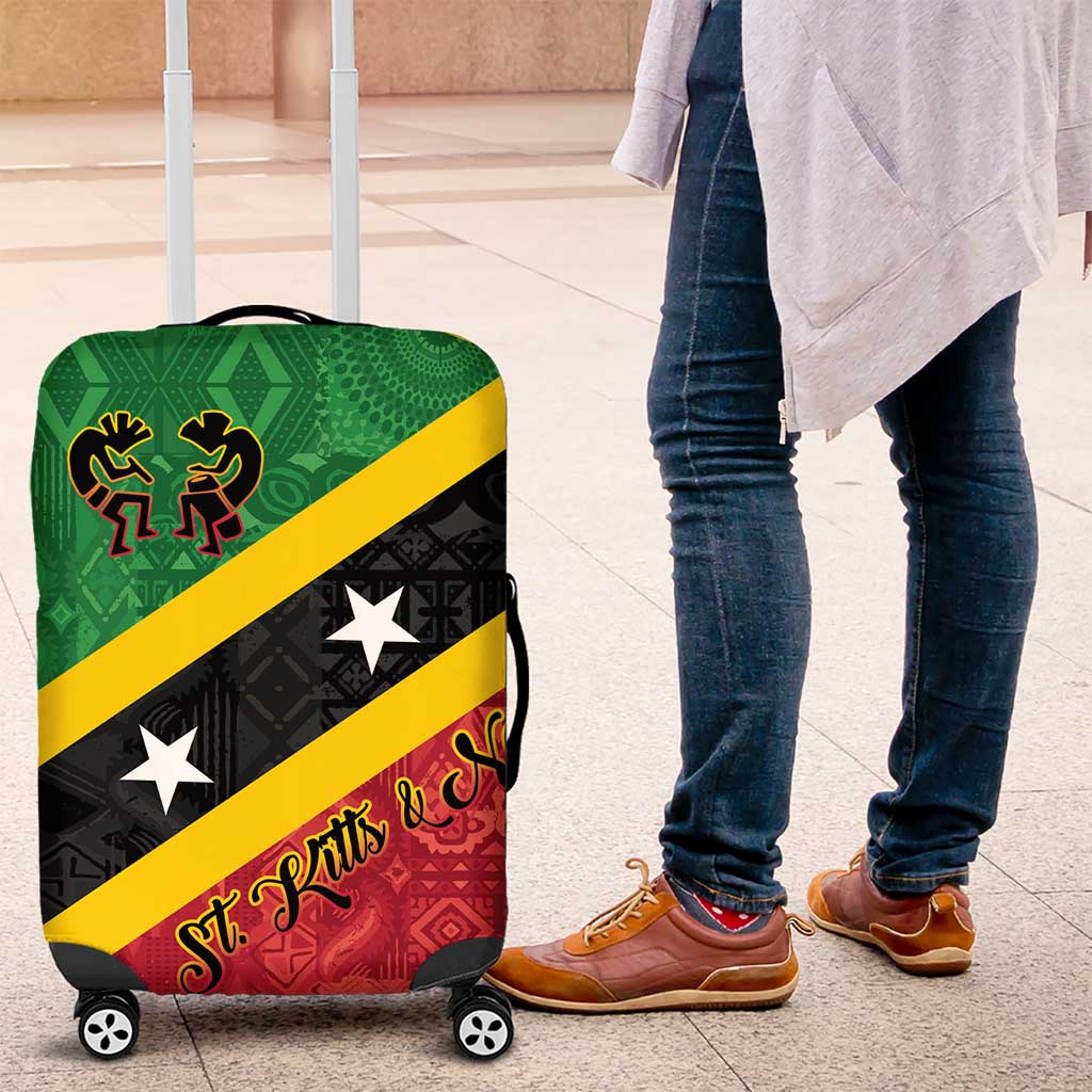 Saint Kitts and Nevis Culturama Luggage Cover African Pattern - Wonder Print Shop