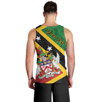 Personalized Saint Kitts and Nevis Culturama Men Tank Top African Pattern - Wonder Print Shop