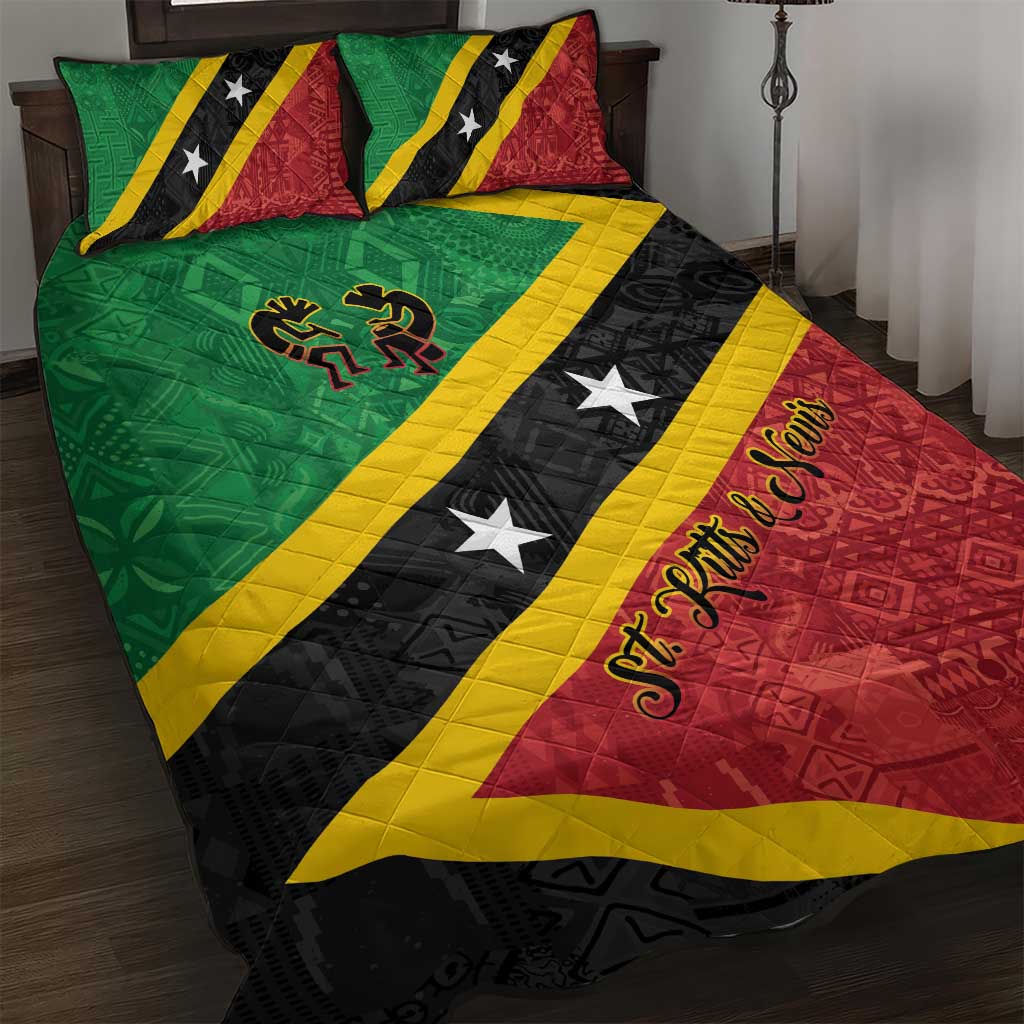 Saint Kitts and Nevis Culturama Quilt Bed Set African Pattern - Wonder Print Shop