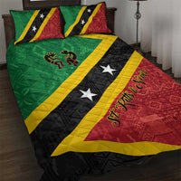 Saint Kitts and Nevis Culturama Quilt Bed Set African Pattern - Wonder Print Shop