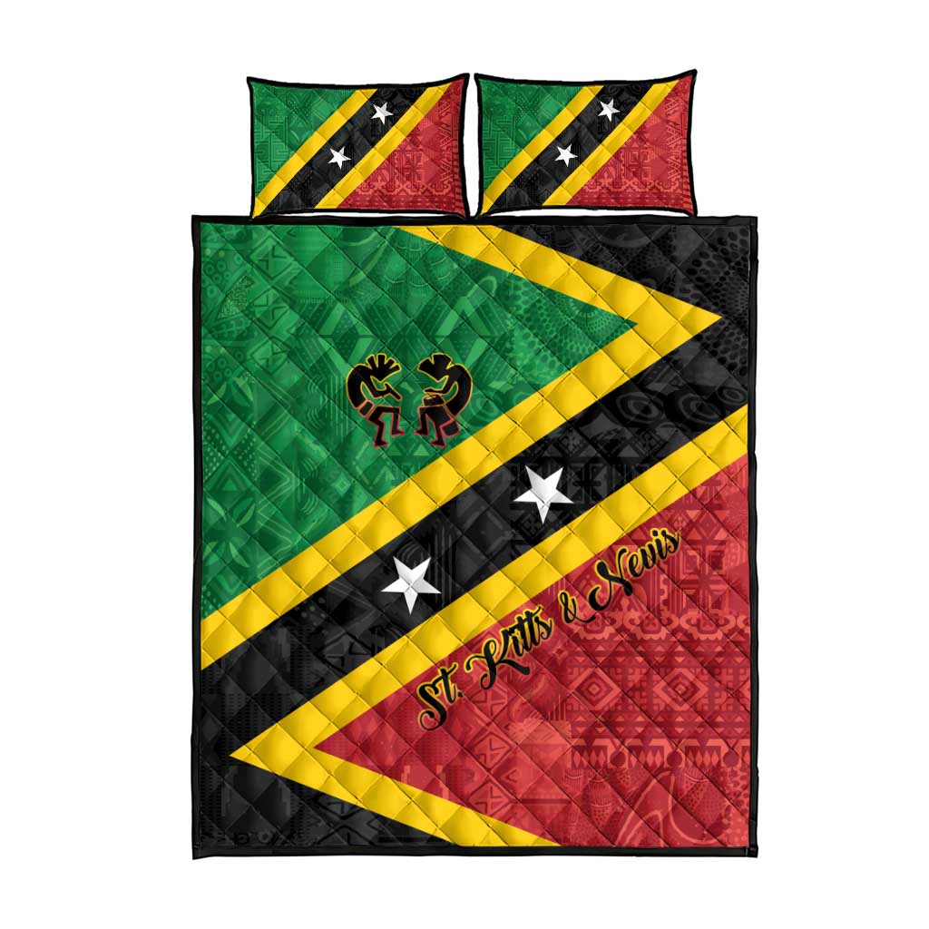 Saint Kitts and Nevis Culturama Quilt Bed Set African Pattern - Wonder Print Shop
