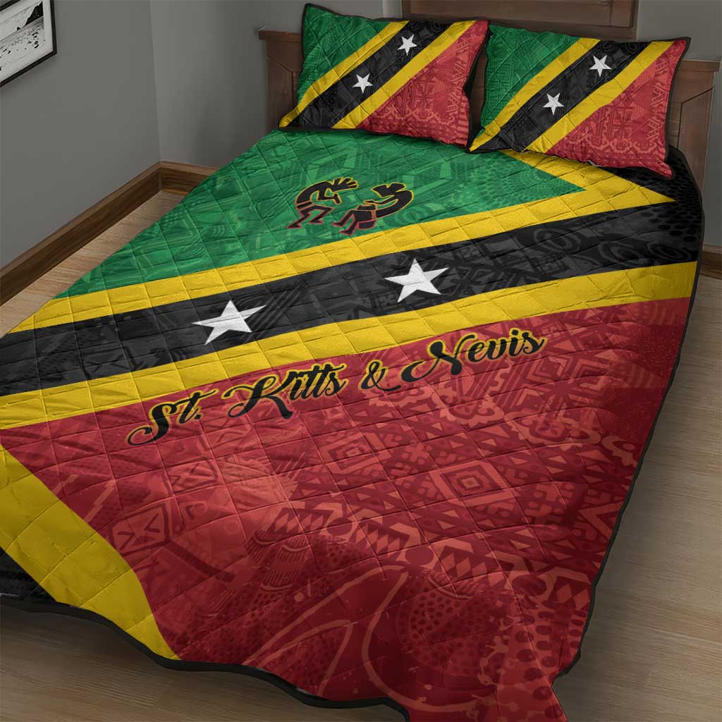 Saint Kitts and Nevis Culturama Quilt Bed Set African Pattern - Wonder Print Shop